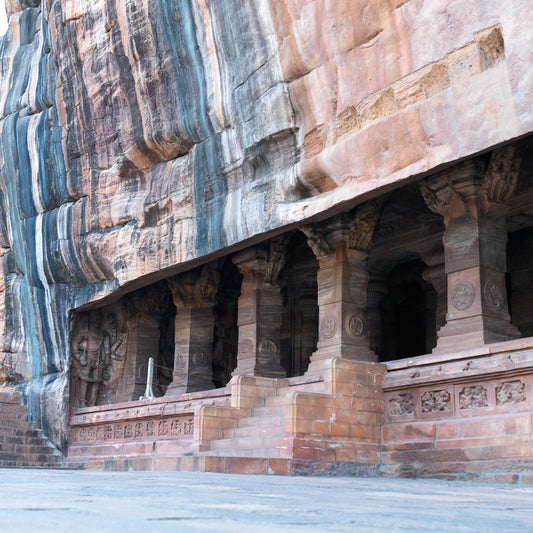 Badami Caves - Caves (with Frame)