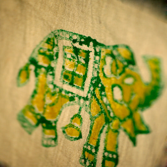 Rajasthan - Wooden Fabric Stamp Impression (with Frame)