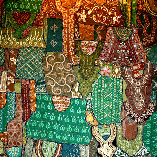 Rajasthan - Vibrant Handwoven Cotton Mat (with Frame)