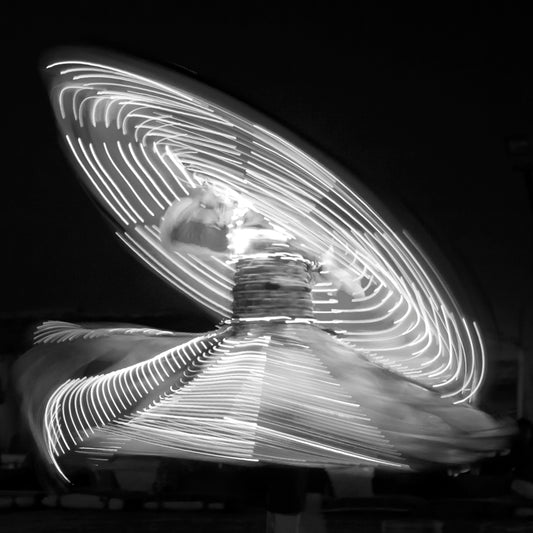 Dubai - Desert Safari Dance Lighting Abstract (with Frame)