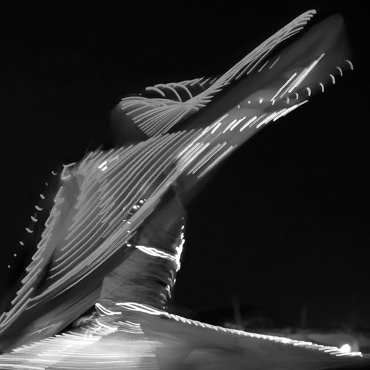 Dubai - Desert Safari Dance Lighting Abstract (with Frame)