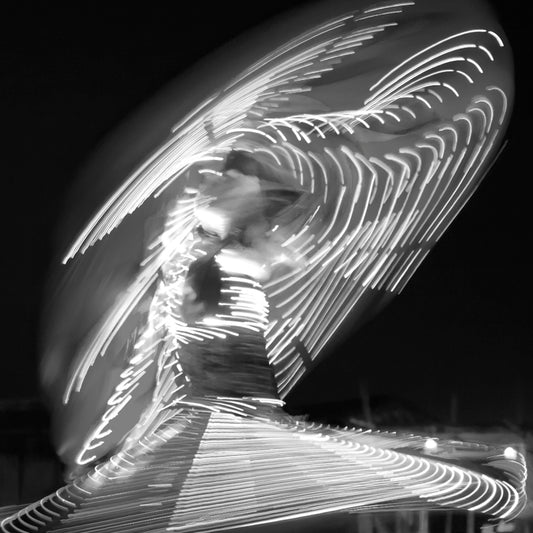 Dubai - Desert Safari Dance Lighting Abstract (with Frame)