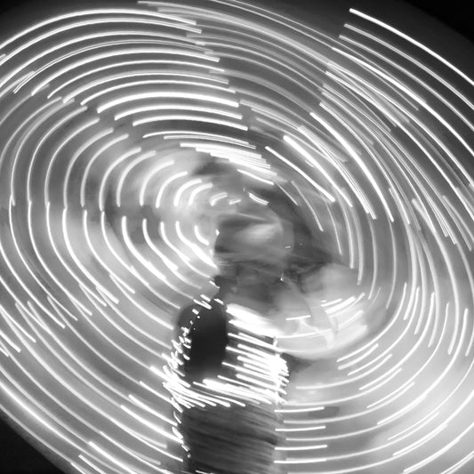 Dubai - Desert Safari Dance Lighting Abstract (with Frame)