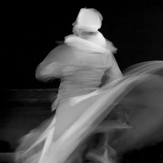 Dubai - Desert Safari Dance Lighting Abstract (with Frame)