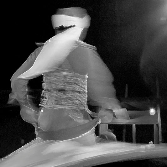 Dubai - Desert Safari Dance Lighting Abstract (with Frame)