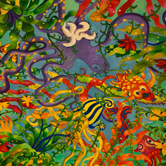 Dubai - Abstract Wall Painting (with Frame)