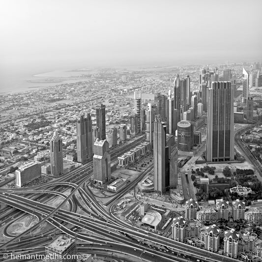 Dubai - View from Burj Khalifa (with Frame)