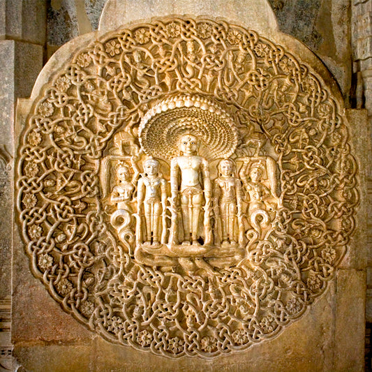 Rajasthan - Ranakpur Inside Sculpture (with Frame)