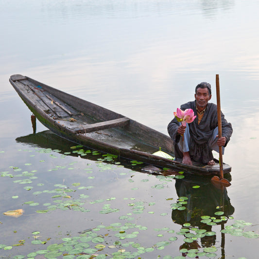 Ladakh - Srinagar Nagina Lake Sunrise (with Frame)