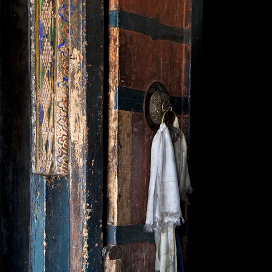 Ladakh - Door Handle at Thiksey Monastery (with Frame)