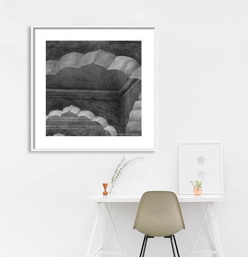 Rajasthan - Arch Inside Amer Fort, Rajasthan, India. Rajasthan (_MG_4468 Rajasthan) Arch Inside Amer Fort, Rajasthan, India. This Fine Art Photograph is printed on Canvas.