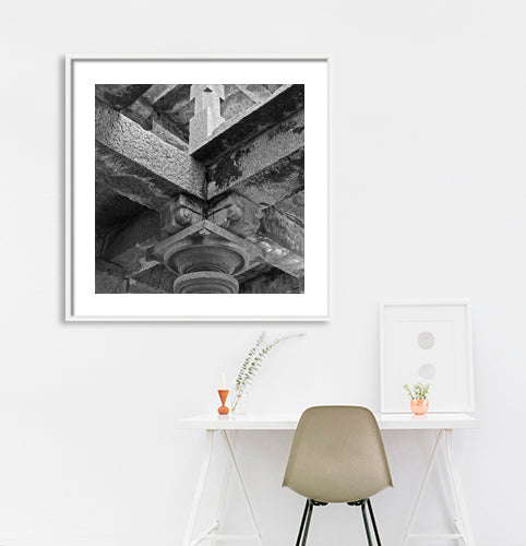 Pillar Carved Structure at Hemkuta Hills, Hampi. A World Heritage Site situated in Karnataka, India. Indian Heritage, Art and Culture. (_0337)  This Fine Art Photograph is printed on Canva