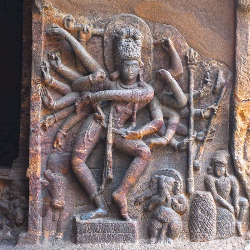 Badami Caves - Nataraja, Dancing Lord Shiva (with Frame)