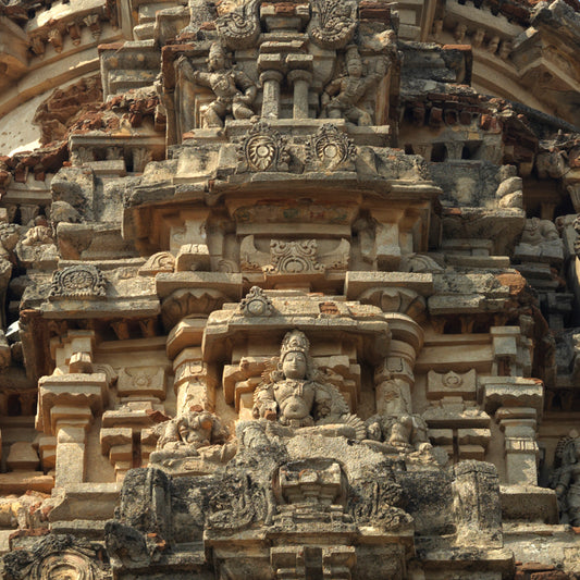 Hampi - Temple Gopura. 13th Century (with Frame)