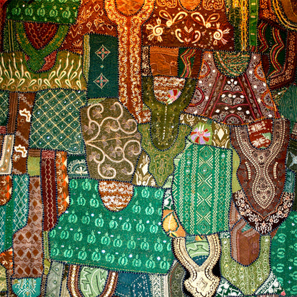 Rajasthan - Vibrant Handwoven Cotton Mat  (with Frame)