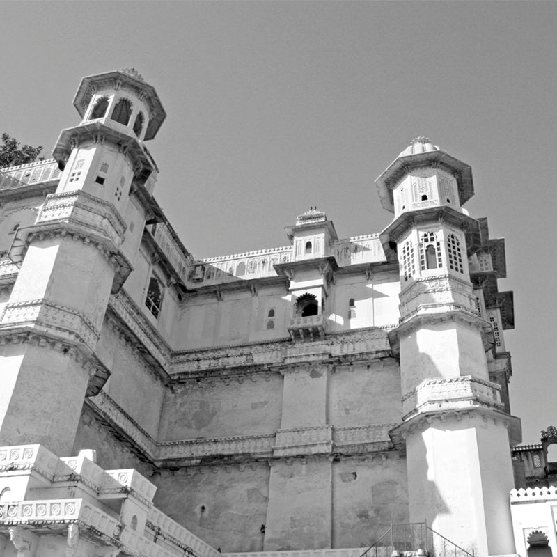 Temple, BW, Black and White, Fine Art Canvas Print, Indian Heritage, Art, Culture