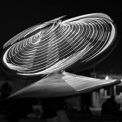 Dubai - Desert Safari Dance Lighting Abstract (with Frame)