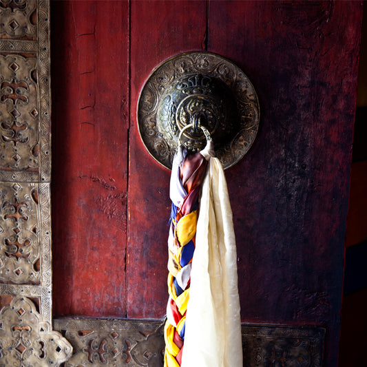 Ladakh - Door Handle at Thiksey Monastery (with Frame)